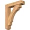 Ekena Millwork Merced Craftsman Smooth Bracket w/ Offset Brace, Western Red Cedar, 5 1/2"W x 24"D x 28"H BKT0604X24X28MRC04SWR - alternate 1
